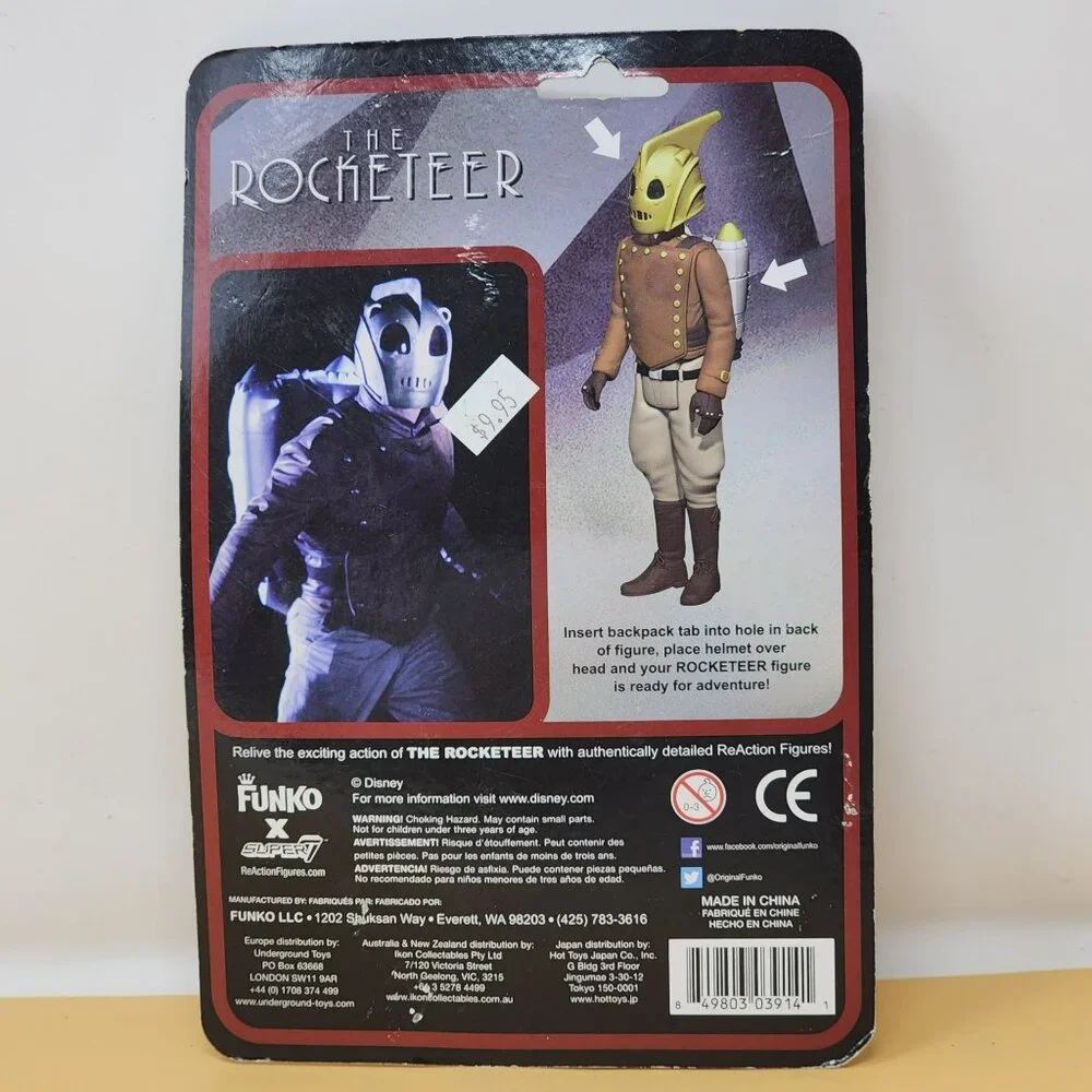 The Rocketeer Fully Poseable Action Figure Helmet &‎ Rocket Funko Action Figures